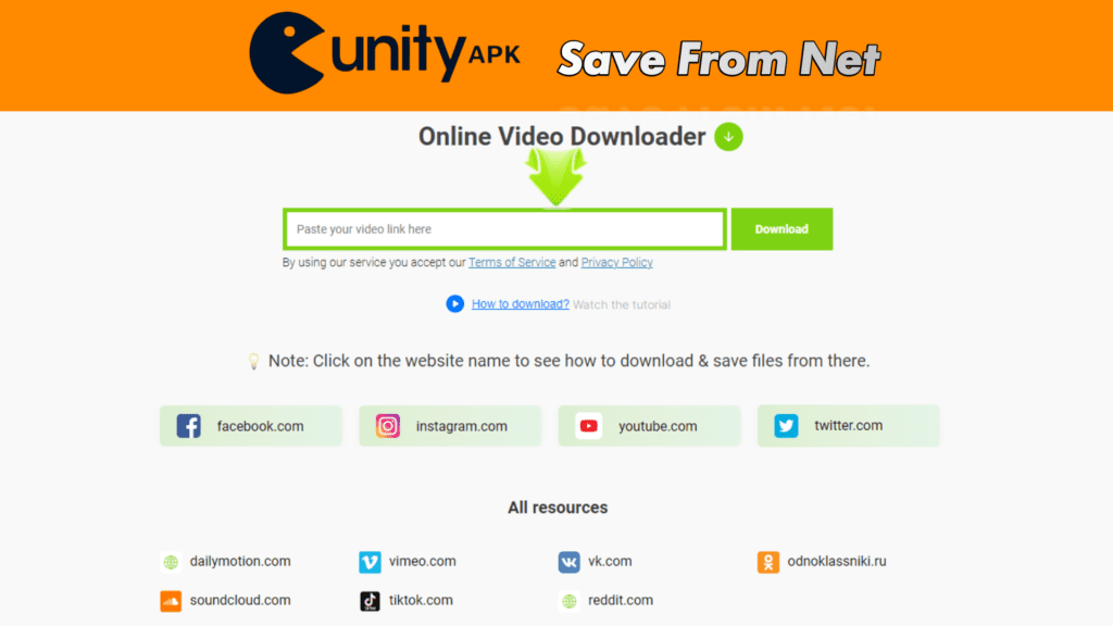 Save From Net is an Android app that makes downloading videos and audio from the web simpler and more efficient. 