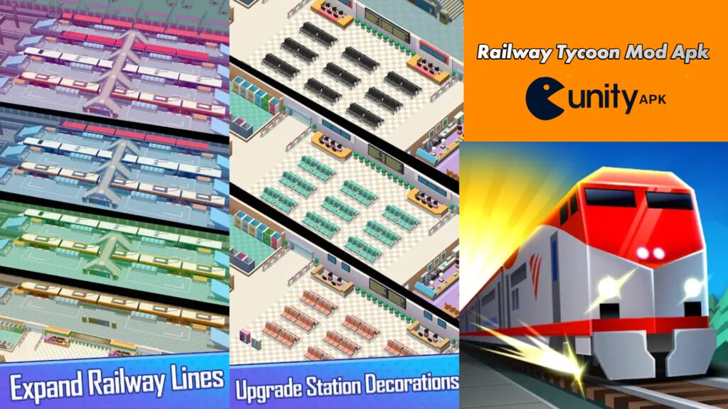 Idle Railway tycoon Mod Apk and enjoy the premium fund for free. It features a variety of tools that make it easy to build and manage your own railway system. 