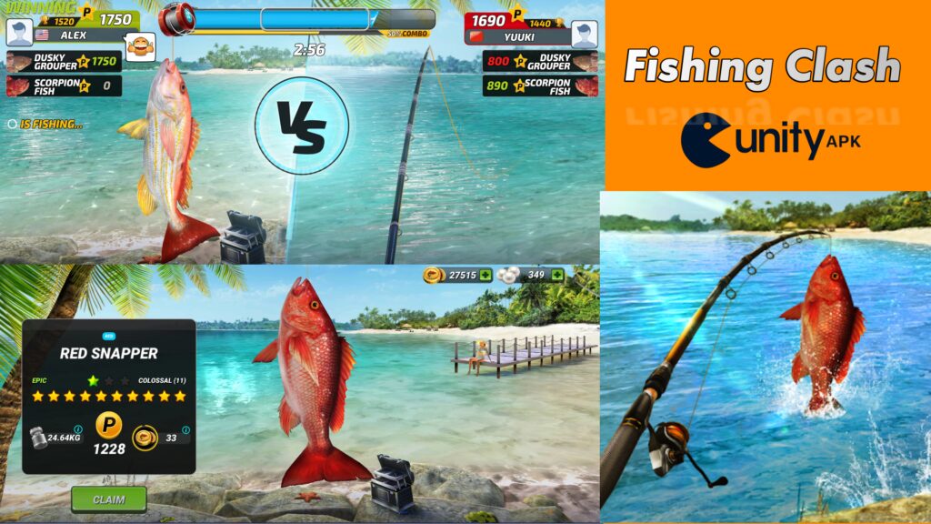 Fishing clash codes Game offers some of the most amazing 3D graphics available. From the realism of the water and the fish, to the stunningly detailed scenery, Fishing Clash MOD APK Game immerses players in a lifelike fishing environment. 